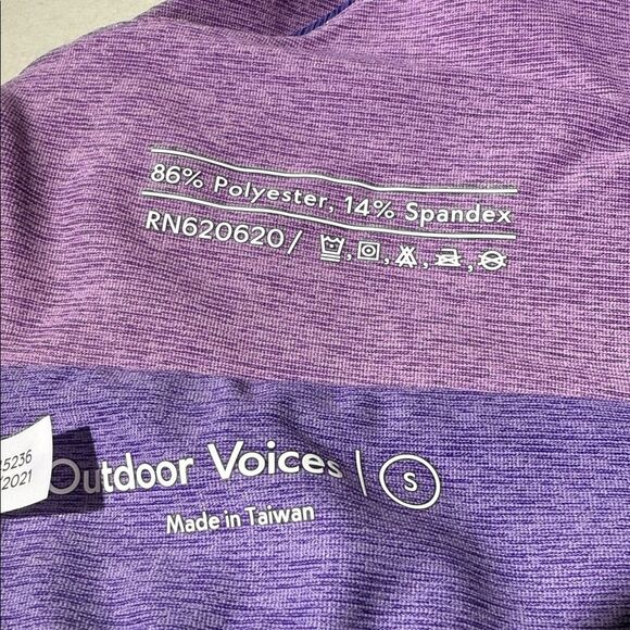 Outdoor Voices Venus Crop Top lavender Size S - Picture 4 of 5